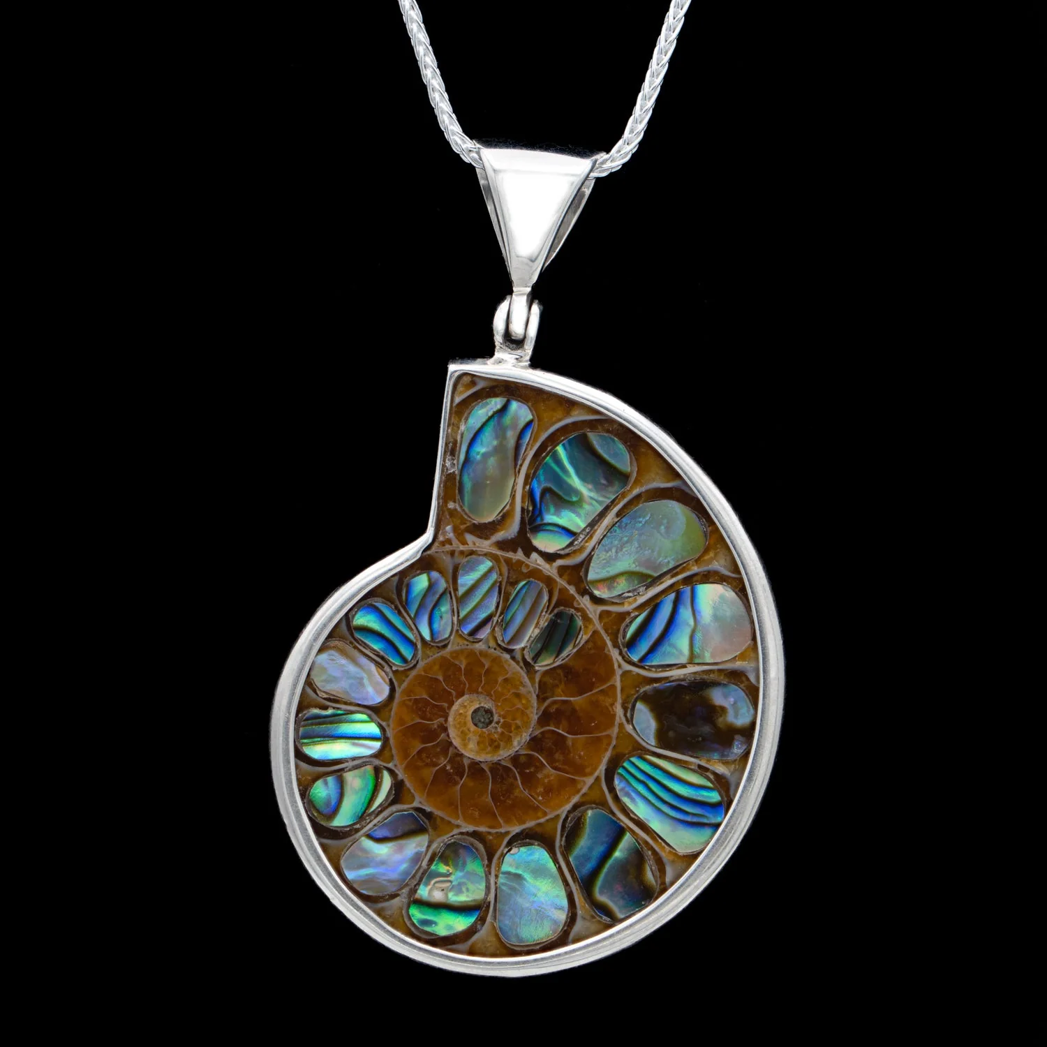 Ammonite & Abalone Necklace - Image 3