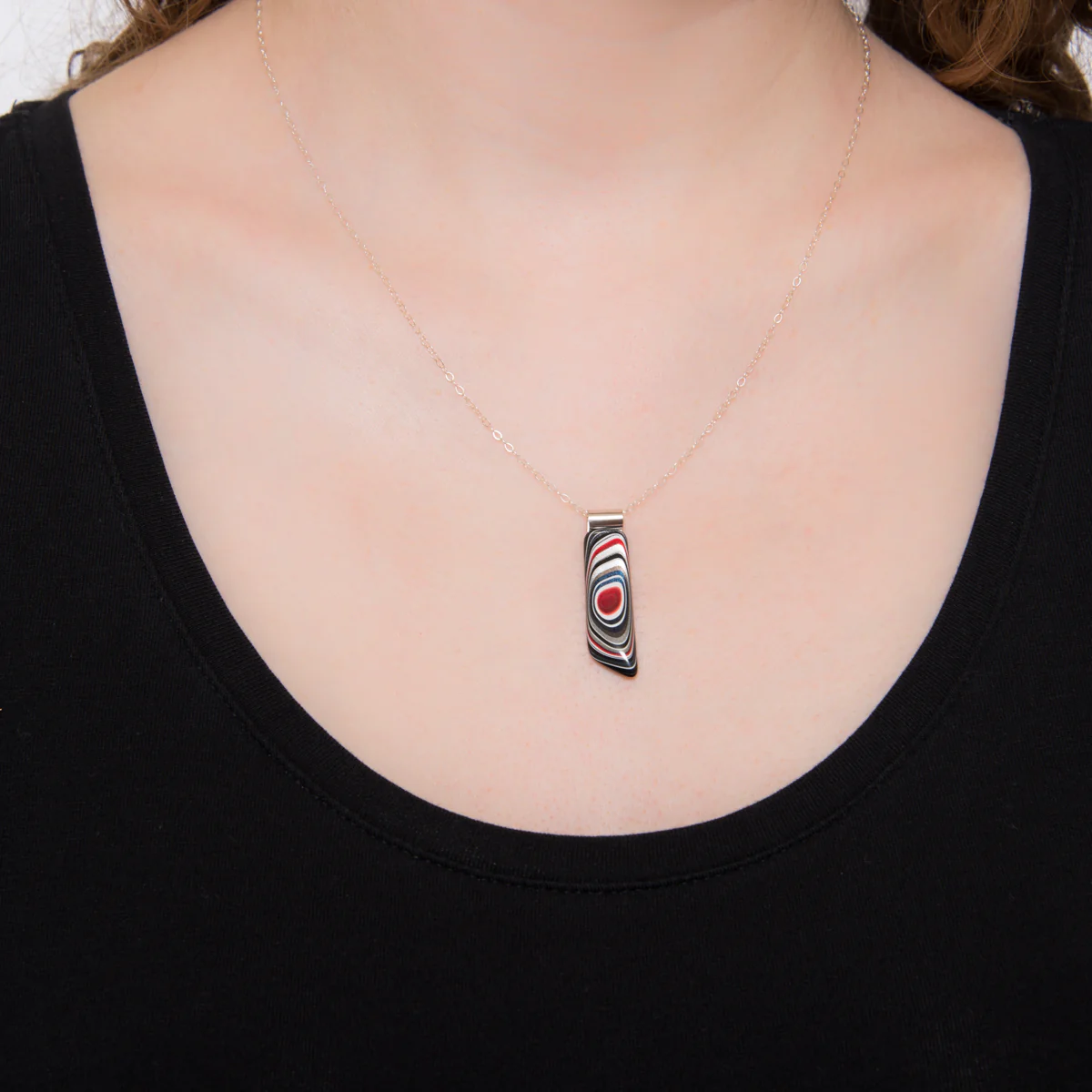 Fordite Pendant Necklace - Image 3