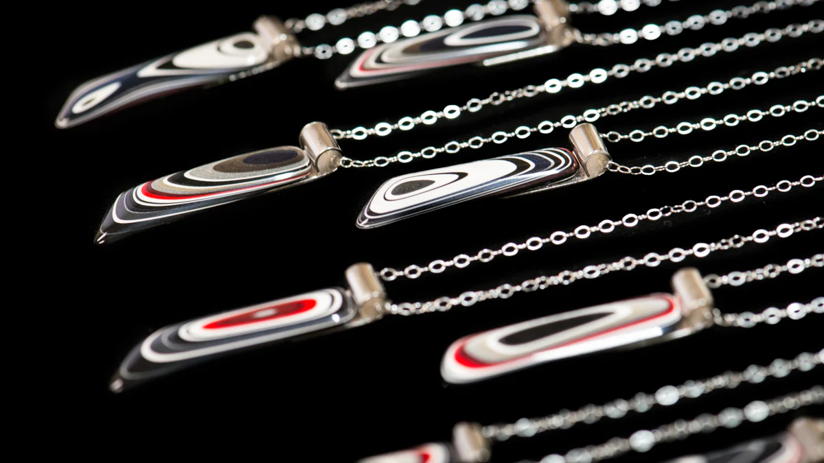 Fordite Pendant Necklace - Image 5
