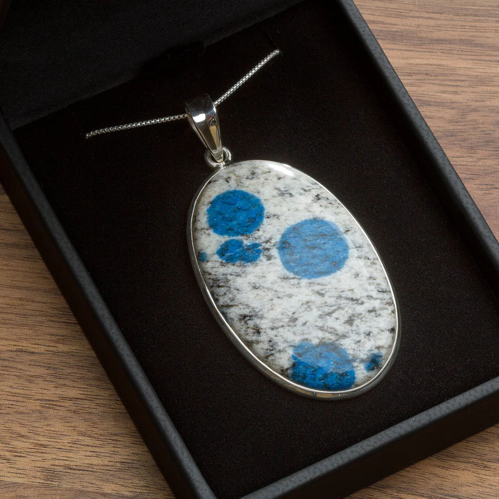 K2 Raindrop Granite Pendant Necklace - Image 3