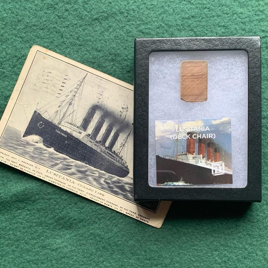 Lusitania Deck Chair Riker Box Specimen - Image 4