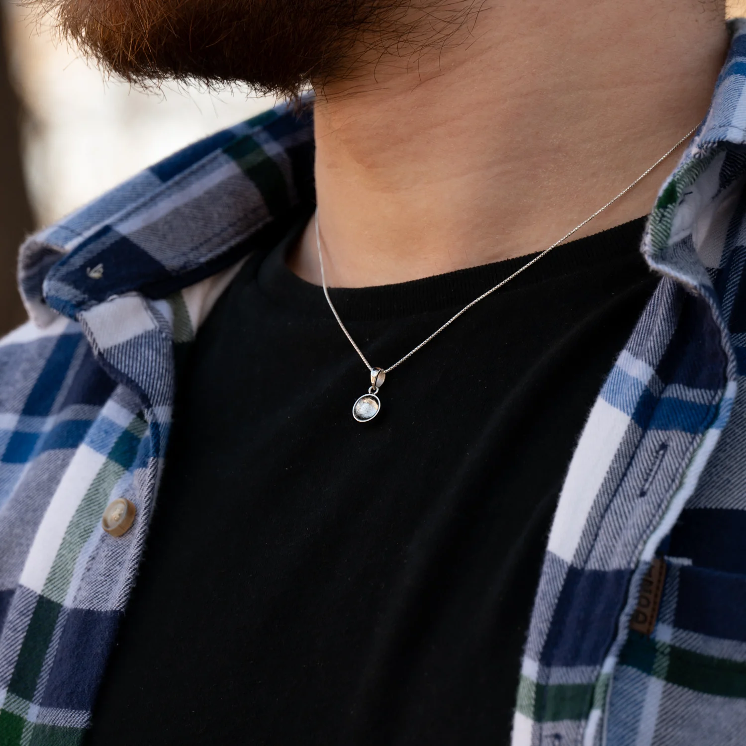 Muonionalusta Meteorite Pendant Necklace - Image 10