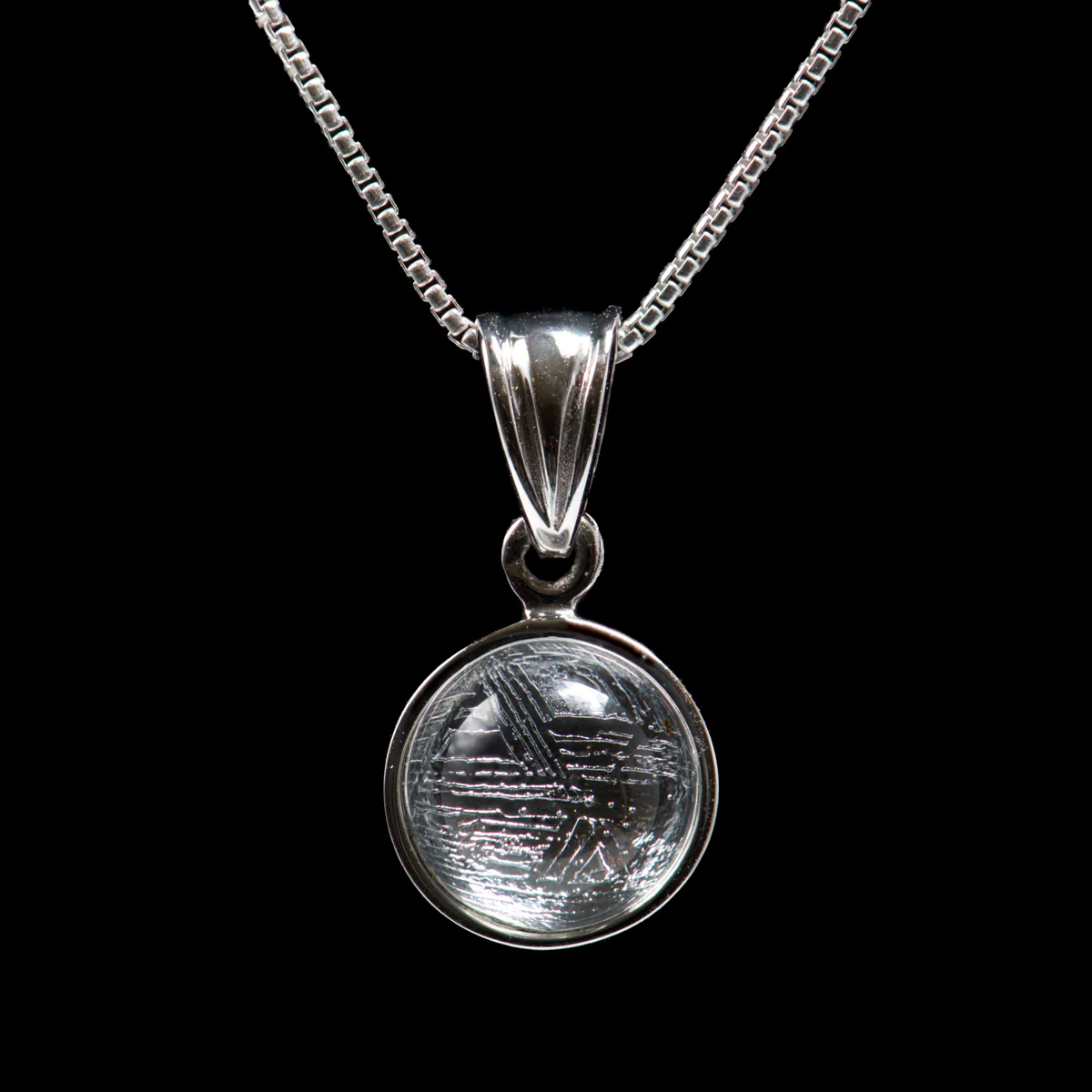 Muonionalusta Meteorite Pendant Necklace - Image 4