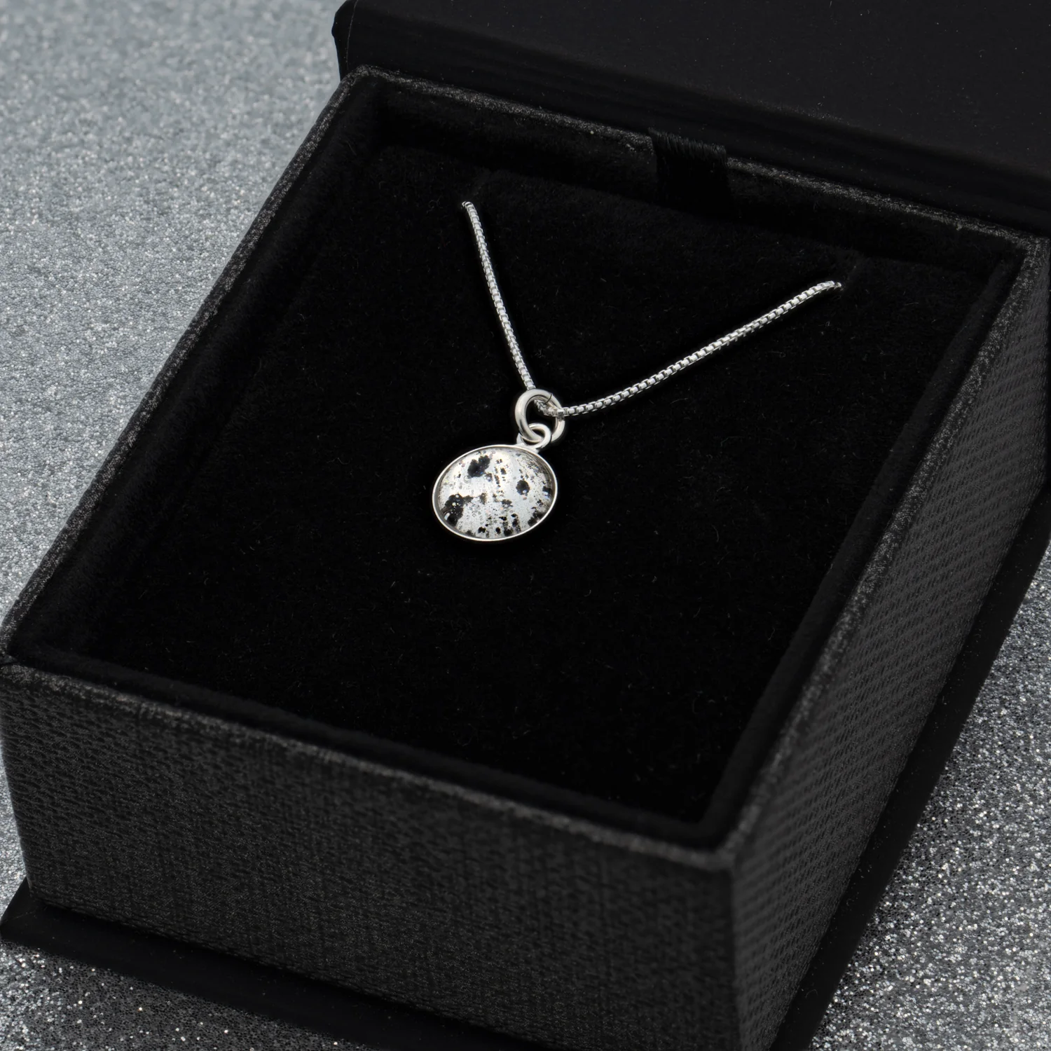 Nebula Fire Pendant - Birth of the Solar System Necklace - Allende Meteorite - Image 3