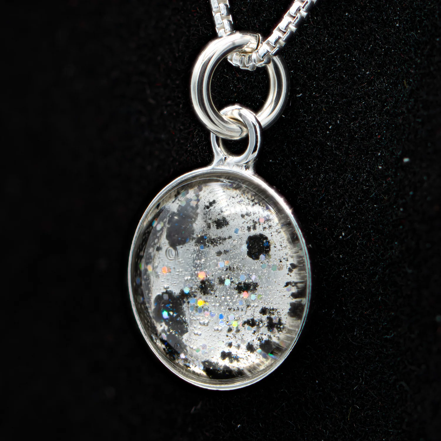 Nebula Fire Pendant - Birth of the Solar System Necklace - Allende Meteorite - Image 6