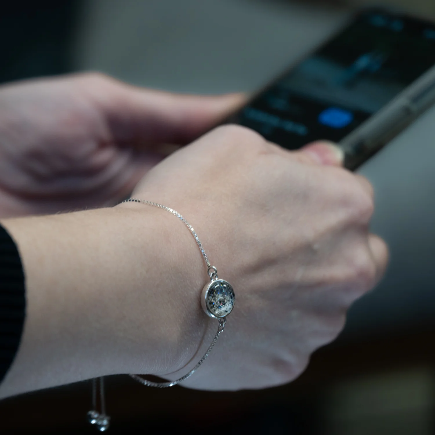 Nebula Fire Bracelet - Birth of the Solar System Bracelet - Allende Meteorite - Image 3