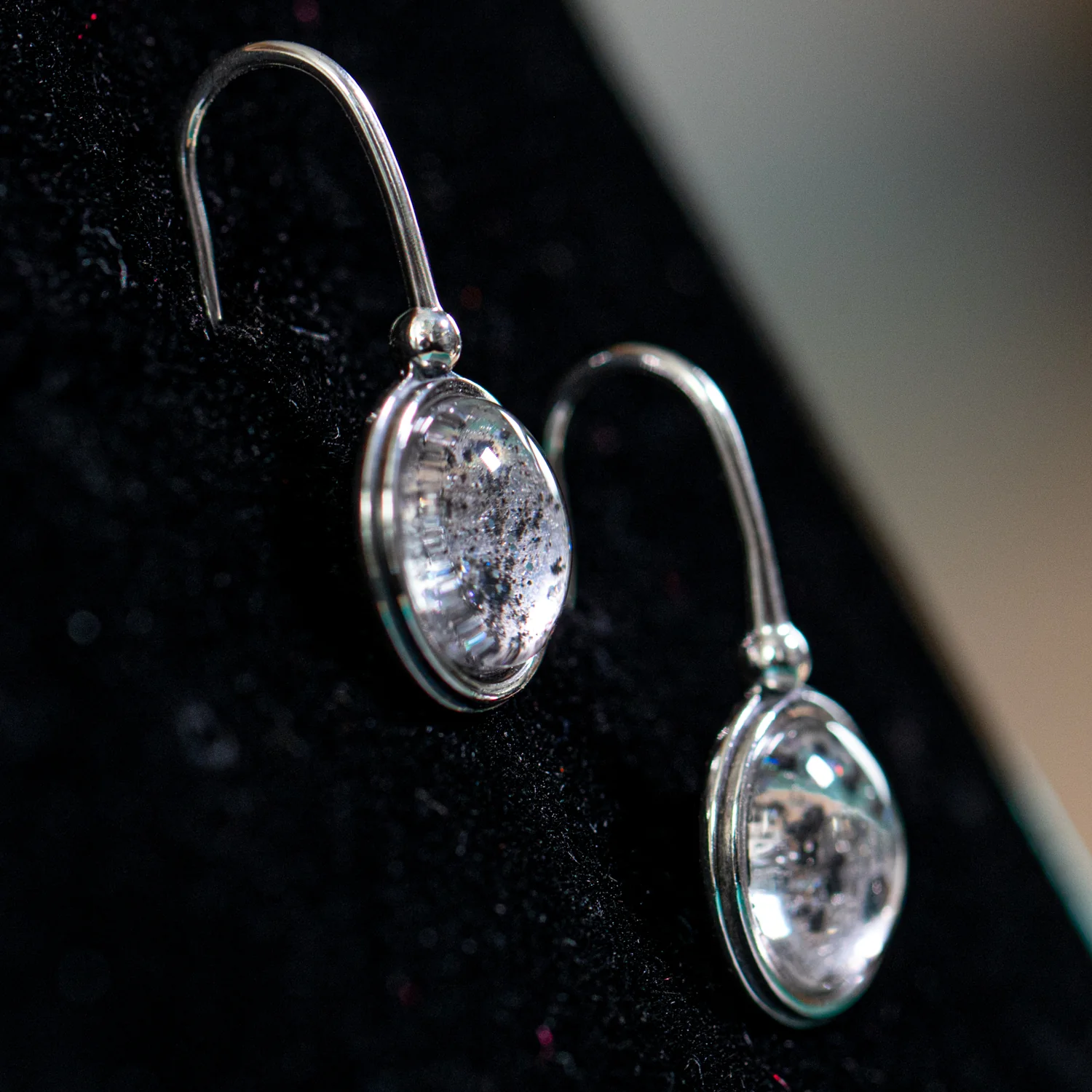 Nebula Fire Earrings - Birth of the Solar System - Allende Meteorite - Image 6