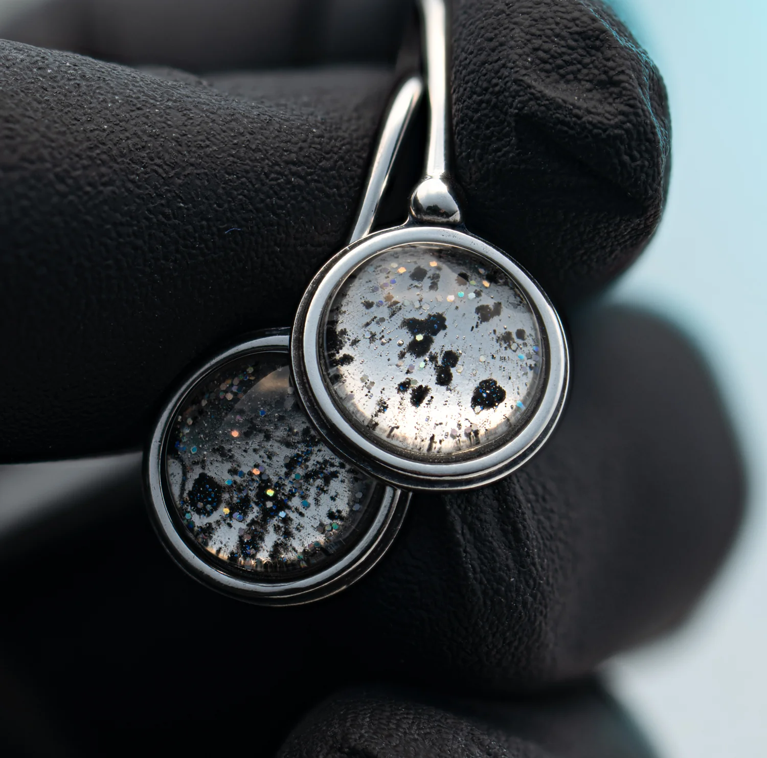 Nebula Fire Earrings - Birth of the Solar System - Allende Meteorite - Image 8