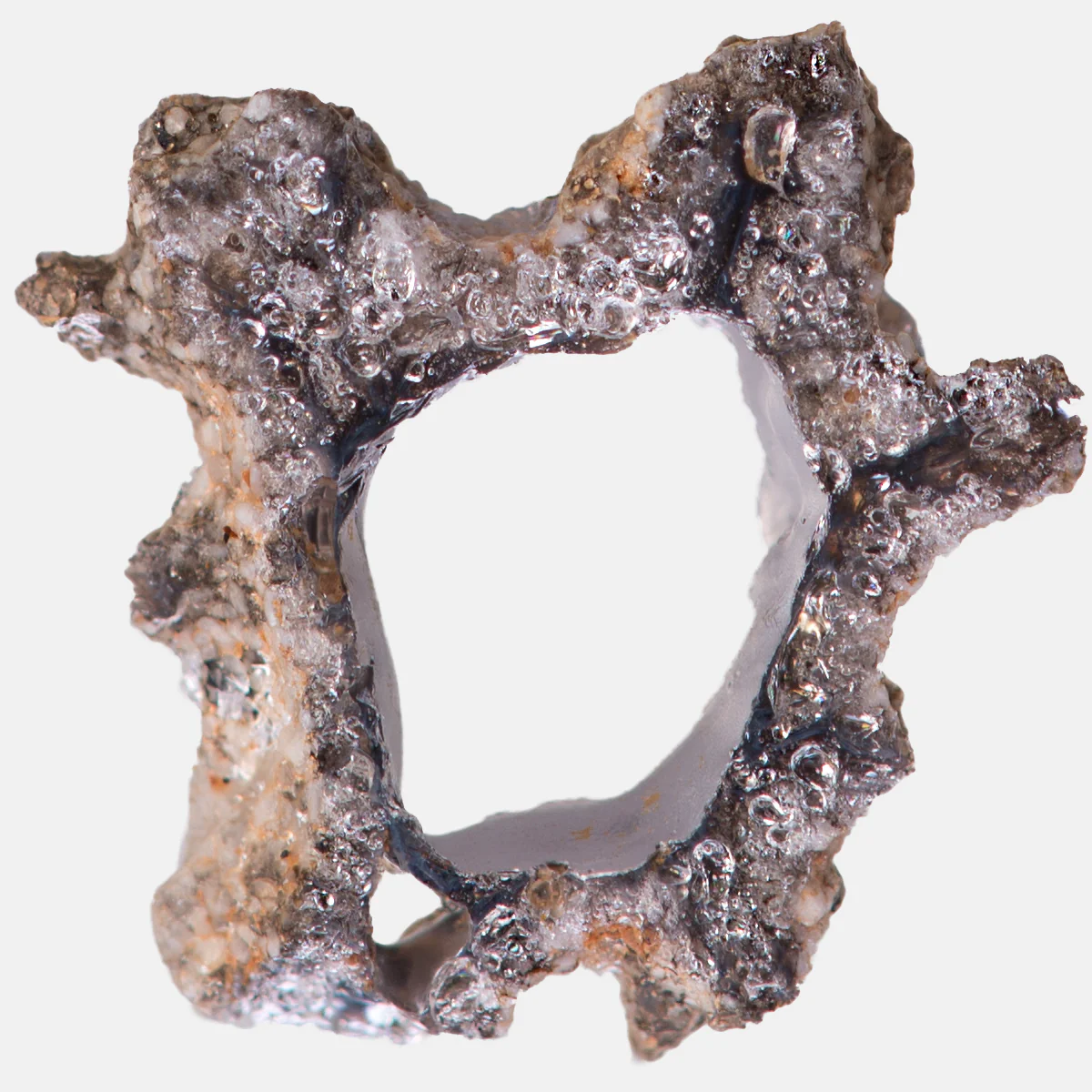 Petrified Lightning - Saharan Fulgurite Riker Box Specimen - Image 9
