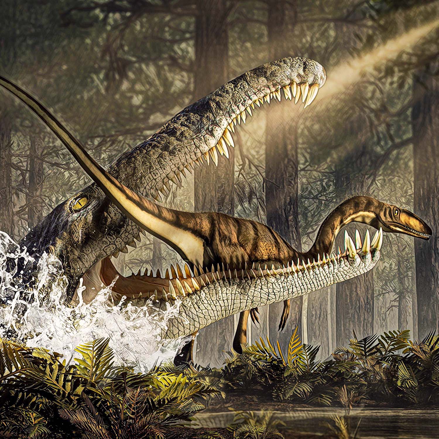 Phytosaur Scute - Showcase 3.54" Scute with Stand - Image 3